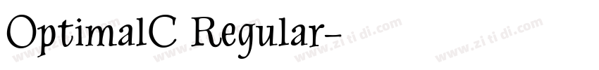 OptimalC Regular字体转换